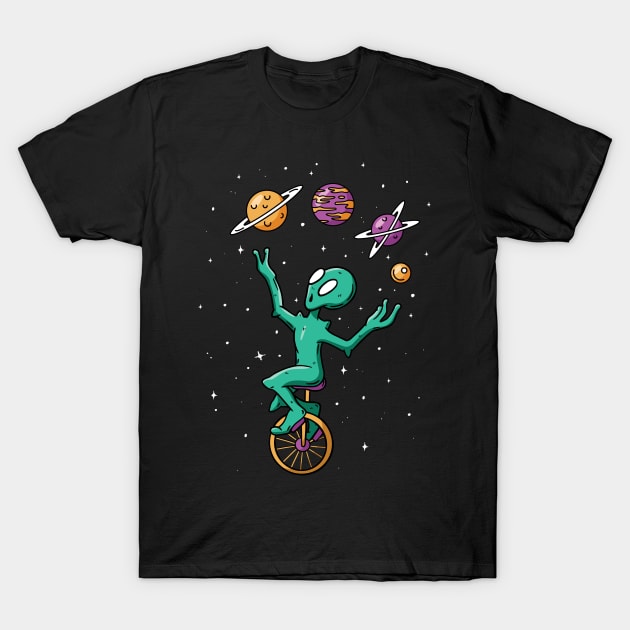 Alien Junggler T-Shirt by LR_Collections